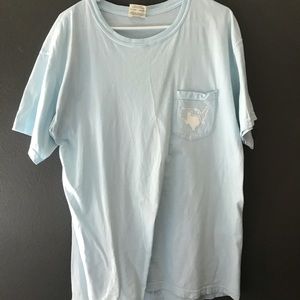 Texas Light Blue Comfort Colors Tshirt | LARGE